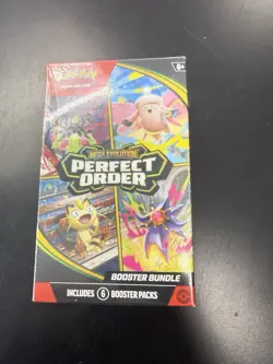 Pokemon TCG: Mega Evolution-Perfect Order Booster Bundle (6 Packs) New Sealed - Image 1