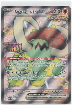 Great Tusk ex - (Paldean Fates Stamped) - 072 MCAP NM - Pokemon TCG - Image 1