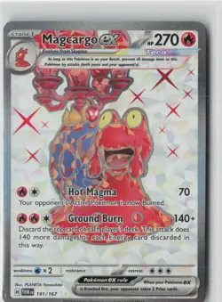 Magcargo ex - 191/167 TWM SV06: Twilight Masquerade NM - Pokemon TCG - Image 1