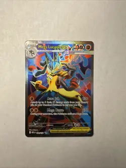 Pokemon TCG Mega Lucario ex 160/132 Me01: Mega Evolution Holo - Image 1