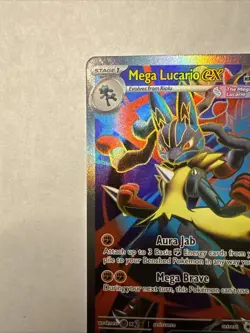 Pokemon TCG Mega Lucario ex 160/132 Me01: Mega Evolution Holo - Image 4