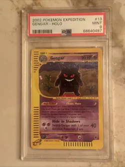 Pokemon Gengar Expedition Holo Rare #13 PSA 9 Mint - Image 1