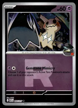 Rocket's Mimikyu - (Team Rocket) 097/217 ME: Ascended Heroes Reverse Holo NM/M - Image 1
