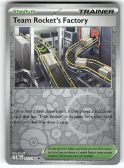 Team Rocket's Factory 173/182 Uncommon Destined Rivals Pokemon Reverse Holo NM - Image 1