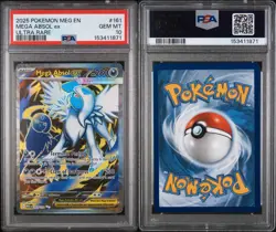 2025 POKEMON MEG EN-MEGA EVOLUTION ULTRA RARE #161 MEGA ABSOL EX PSA 10 - Image 3