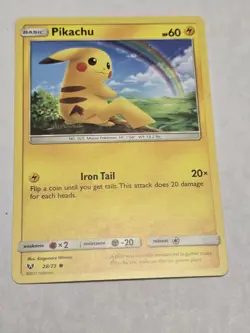 Pikachu 28/73 Pokemon Sun & Moon Shining Legends - Image 1