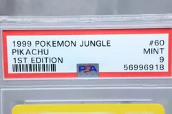 1999 Pokemon Pikachu, 1st Ed. Jungle #60/64, PSA 9 Mint - Image 4