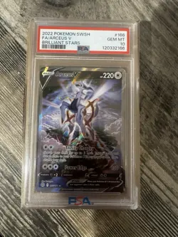 2022 Pokemon SWSH Brilliant Stars Arceus V #166/172 PSA 10 GEM MINT - Image 1