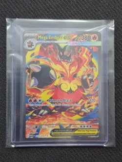 Pokemon TCG Mega Emboar EX Special Illustration Rare 273/217 PSA 10 CONTENDER - Image 1