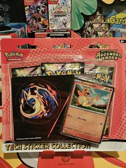 Pokemon TCG Ascended Heroes (CHARMANDER) Tech Sticker Collection Sealed - Image 1