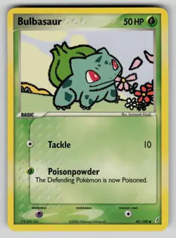 Bulbasaur 45/100 Common Crystal Guardians Pokemon NM - Image 1
