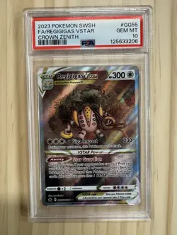 Pokemon Regigigas VSTAR GG55/GG70 Crown Zenith Ultra Rare Holo PSA 10 - Image 1