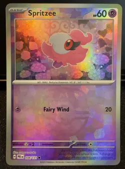 Pokemon Spritzee 038/131 Prismatic Evolutions Masterball Pattern - Image 1