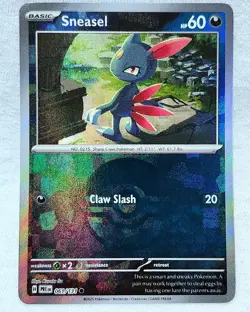Sneasel 061/131 Poke Ball Reverse Holo Prismatic Evolutions Pokemon TCG - Image 1