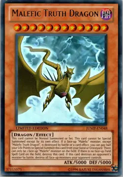 Yugioh Malefic Truth Dragon JUMP-EN048 Limited Edition Ultra Rare NM - Image 1