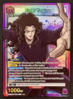 Union Arena Yu Yu Hakusho - Elder Toguro - Super Rare Foil - UE13BT/YYH-1-022 SR - Image 1