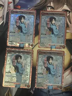 Union Arena Kaoru Kamiya Character Cards Holo Trigger Lot 4 Cards - Image 1