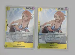 One Piece Nami OP15-108 Rare Card Lot (2 Cards) Adventure On Kami's Island - Image 1