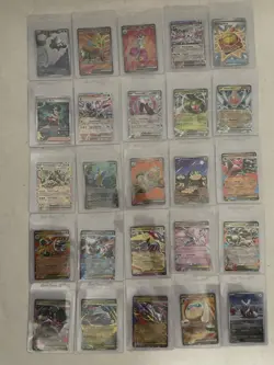 Lot Of 25 Full Art, EX, Foil Pokemon Cards Various Sets - Image 1
