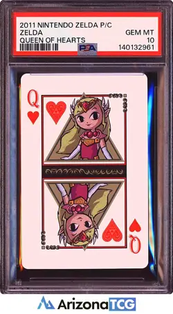 The Legend Of Zelda 2011 Zelda Queen Of Hearts Zelda Playing Cards PSA 10 - Image 1
