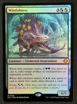 Lorwyn Eclipsed MTG Wistfulness M0252 NM/M Foil Card - Image 1