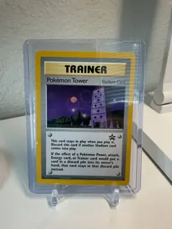 Pokemon Tower #42 Black Star Promo Trainer WOTC Pokemon Card NM - Image 1