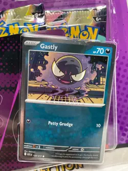 Pokemon Mega Evolution Ascended Heroes Tech Sticker Trading Cards 3-Pack Gastly - Image 2