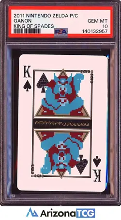 The Legend Of Zelda 2011 Ganon King Of Spades Zelda Playing Cards PSA 10 - Image 1