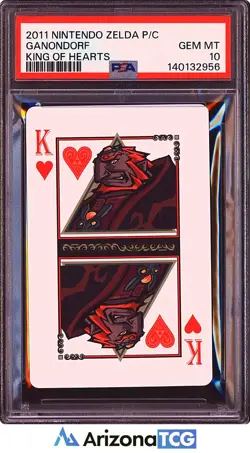 The Legend Of Zelda 2011 Ganondorf King Of Hearts Zelda Playing Cards PSA 10 - Image 1