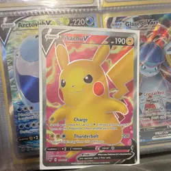 Pokemon Pikachu V Full Art Ultra Rare Holo 170/185 Vivid Voltage Card - Image 1