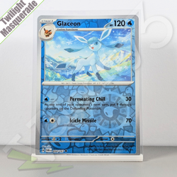 Pokemon TCG Card - Glaceon 54/167 Reverse Holo | Twilight Masquerade (2024) TWM - Image 1