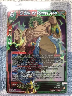 Dragon Ball Super TCG SS Broly the Nightmare Begins Foil Card BT22-133 - Image 1