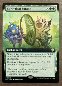 Springleaf Parade Extended Art 39 Commander: Lorwyn Eclipsed Extended Art R NM - Image 1
