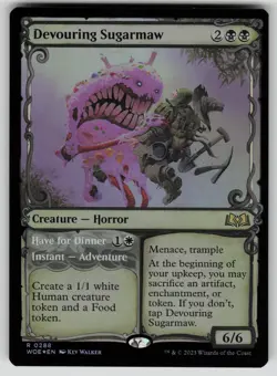Devouring Sugarmaw (Showcase) Foil R Wilds of Eldraine 288 NM - Image 1