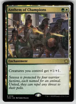 Anthem of Champions Normal R Foundations 116 NM - Image 1