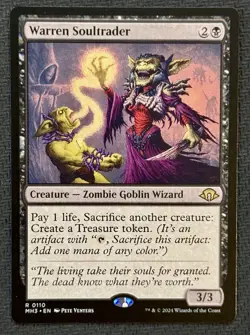 Warren Soultrader MTG MH3 0110 Rare NM Black Zombie Goblin Aristocrat Commander - Image 1
