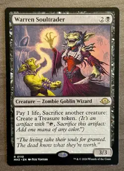 Warren Soultrader MTG MH3 0110 Rare NM Black Zombie Goblin Aristocrat Commander - Image 1
