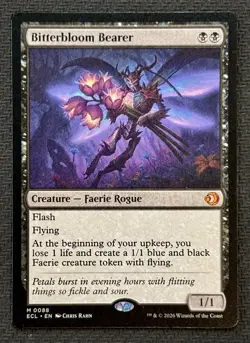 MTG Bitterbloom Bearer Magic: The Gathering Lorwyn Eclipsed Mythic #0088 - Image 1