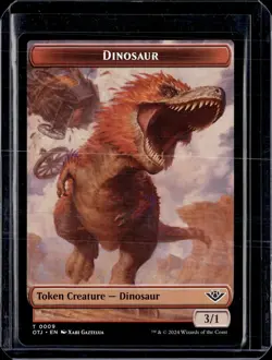 Dinosaur Token - 9 - OTJ - NM - MTG Magic the Gathering - Image 1