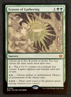 Season Of Gathering (NM Non-Foil) BLB-0192 Mythic MTG - Image 1
