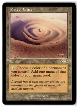 MTG Meteor Crater - Planeshift Moderately Played English - Image 1