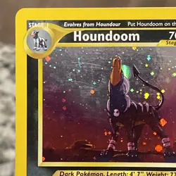 Pokemon Houndoom Double Holo Neo Revelation 8/64 - Image 2