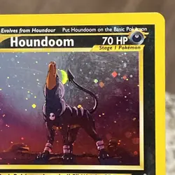 Pokemon Houndoom Double Holo Neo Revelation 8/64 - Image 3