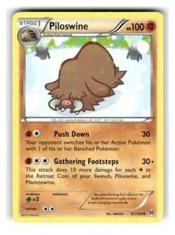 Piloswine 81/162 Uncommon BREAKthrough Pokemon Near Mint - Image 1
