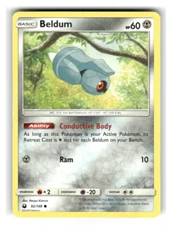 Beldum 92/168 Common Celestial Storm Pokemon Lightly Played - Image 1