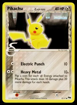 Pikachu Delta Species - 013/017 Common Pokemon POP Series 5 LP - Image 1