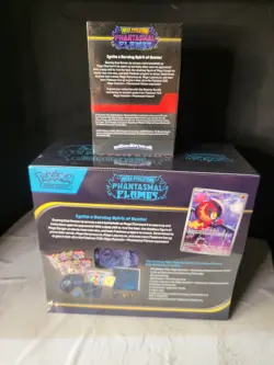 Factory Sealed! Lot Of 2 Pokemon Phantasmal Flames ETB And Booster Bundle! - Image 4