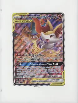 Charizard & Braixen GX Oversized Pokemon Sun & Moon Black Star Promo #SM230 - Image 1