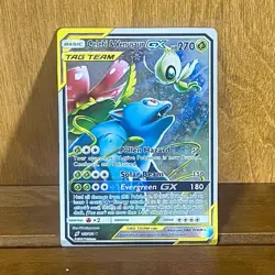 Celebi & Venusaur GX TAG TEAM Promo SM167 SM 270 HP Holo Pokemon TCG - Image 1