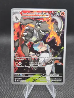 Team Rockets Houndoom 191/182 Pokemon Destined Rivals IR - NM - Image 1